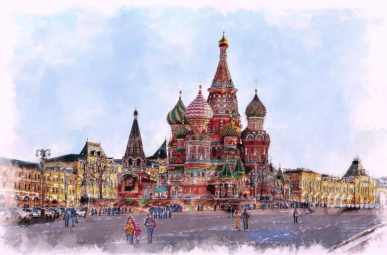 Картина центра Москвы